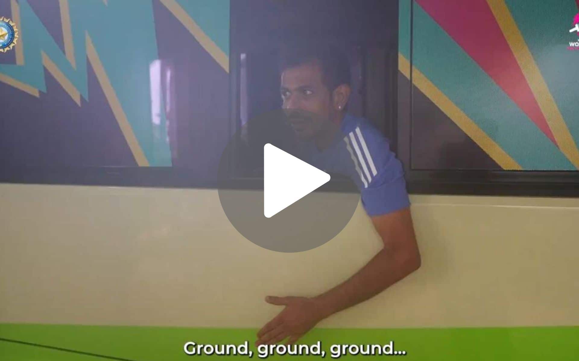 [Watch] Yuzvendra Chahal Turns Bus Conductor In WI After Warming Benches For India In T20 WC